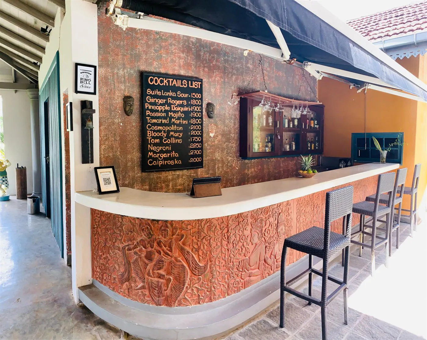Roshan's Bar counter