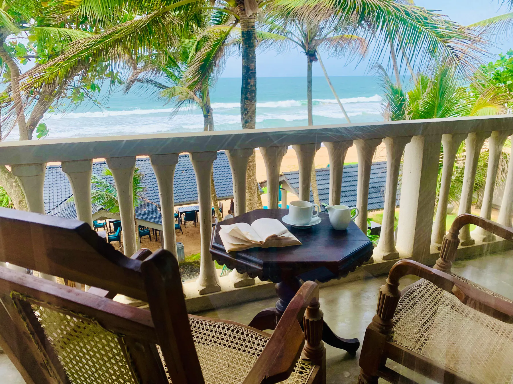Ocean view from the Deluxe Double veranda